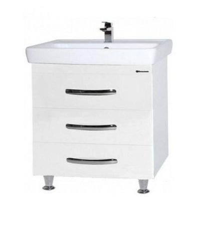 Тумба под раковину Bellezza Рокко 80 напольная с 3 ящ. (Тигода) белая