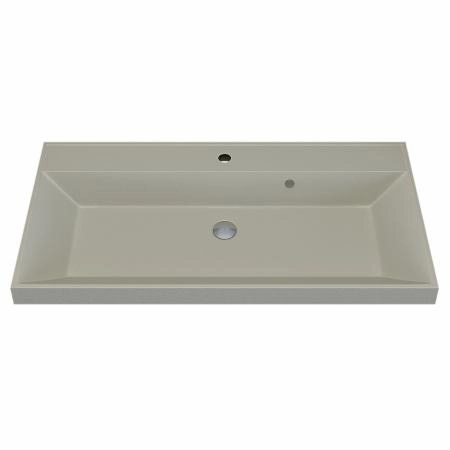 Раковина кварцевая Uperwood Classic Quartz 90 см, бежевая матовая, лён