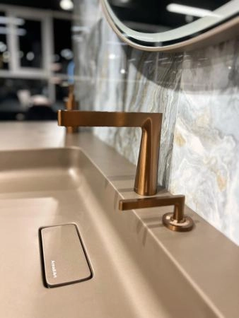 Смеситель Boheme Duo для раковины, 2х-позиционный BRUSHED BRONZE 161-BRB