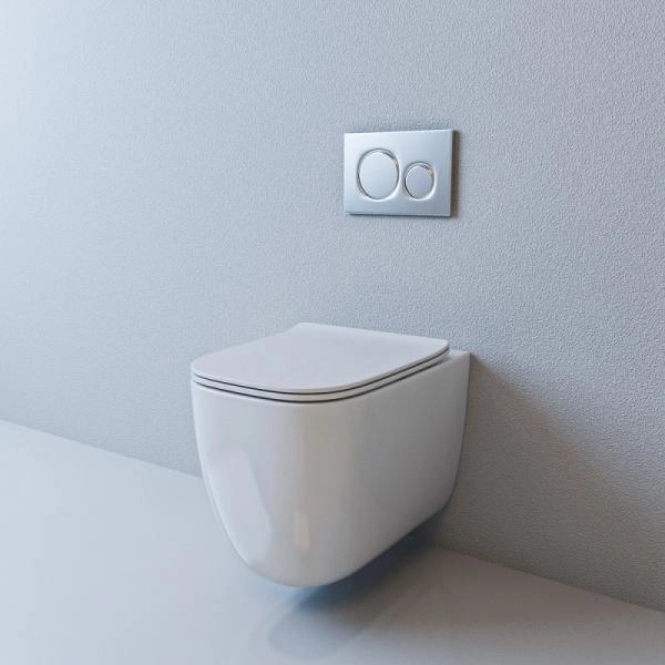 Унитаз ESBANO GARANT безободковый подвесной белый 510x350x360