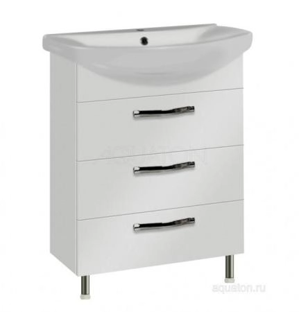 Тумба под раковину Акватон Ария 50H, цвет белый