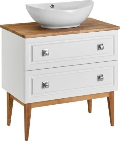 Тумба под раковину ASB-Woodline Каталина 80 "White"