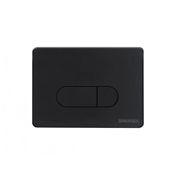 Инсталляция BERGES NOVUM 40235 для скрытого монтажа унитаза кнопка D5 Soft Touch, черная