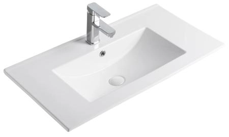 Раковина Gid NYJ803-70 71x40 встраиваемая сверху белая