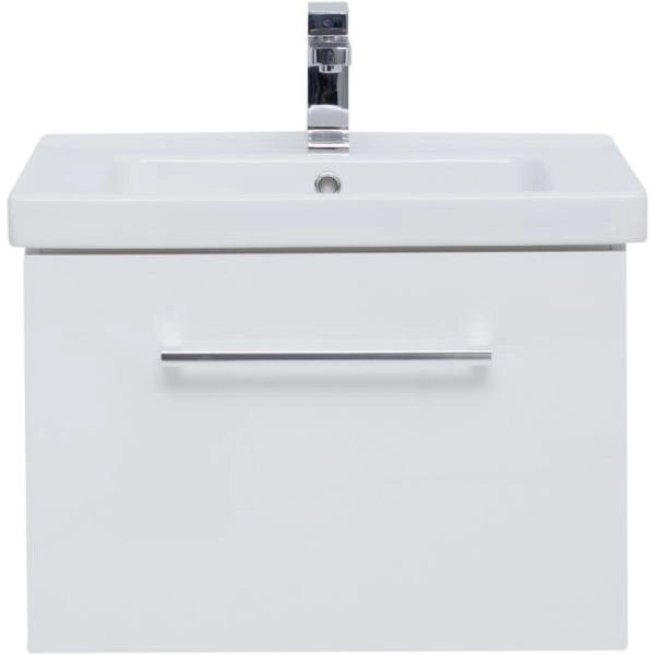 Тумба Dreja BIG INN 65 см под умывальник белый глянец, подвесная