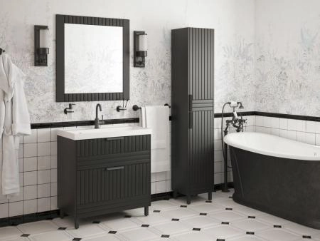 Зеркало Corozo Терра 80, Люкс матовый графит