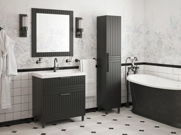 Зеркало Corozo Терра 80, Люкс матовый графит