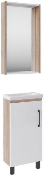 Тумба ASB-Mebel Адель 40 напольная Белый/Дуб Сонома