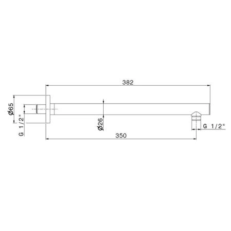 Настенный кронштейн Kerama Marazzi OLE ОЛЕ 27670KM.01.093 матовый черный