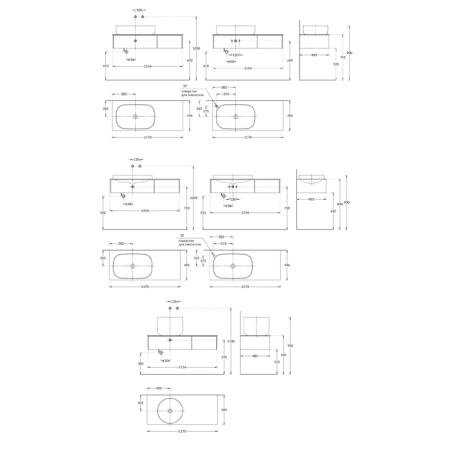 Тумба Kerama Marazzi MAGICA МАДЖИКА MA.120.2\EGR.M подвесная 120, 2 ящика, вечерний серый матовый