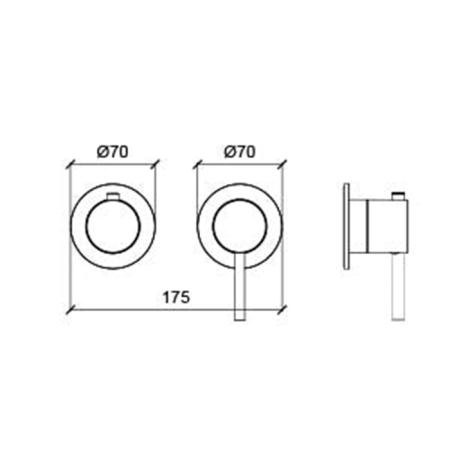 Almar Смеситель для душа, встраиваемый, на 2-3 потребителя, цвет: Copper Brushed PVD