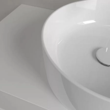Villeroy&Boch Collaro Раковина накладная 400*400*145h, без отв. под смеситель, без перелива, TitanCeram, цвет альпийский белый