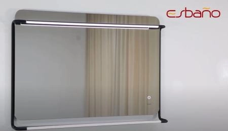 Зеркало ESBANO ES-3727K2D Антизапотевание LED подсветка 100х70х14