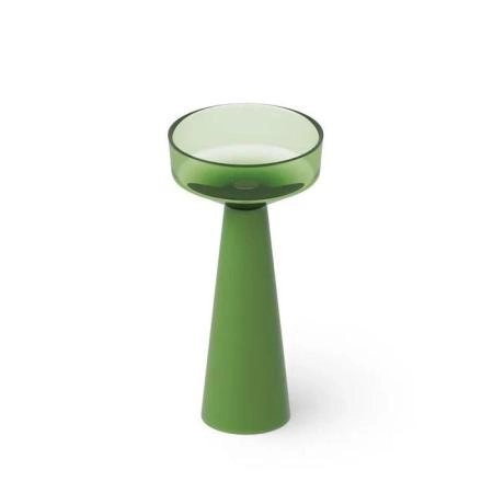 Dea Design Pedestal Basin Раковина 42.5х42.5х85см., напольная, без отв., Glasstech, прозрачная смола, цвет: Emerald R3