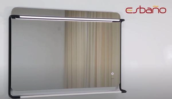 Зеркало ESBANO ES-3727K2D Антизапотевание LED подсветка 100х70х14