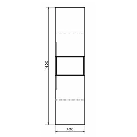Шкаф-колонна Comforty Франкфурт-40 00-00006505 бетон светлый