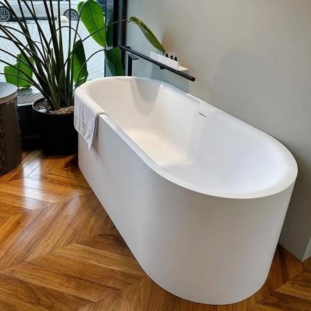 Salini Perla Ванна отдельностоящая 170x80см, материал S-Sense, цвет: белый матовый