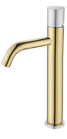 Смеситель STICK Boheme для умыв. выс. GOLD TOUCH CHROME_Комплект 122-GCR.2