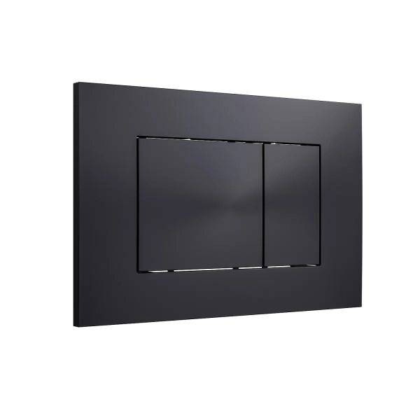 Кнопка смыва KNOTLOR DUET BIS106BL, черный  (серия 1)