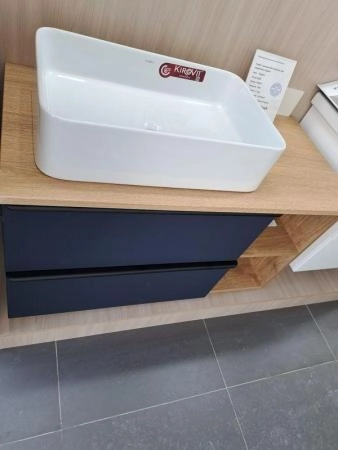 Тумба под раковину VENECIANA SANGRO 100 под наклад.умыв., с 2-мя ящ+ниши, индиго