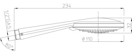 Лейка Bossini Mixa-3 B00169.030 системой Fit-air 3 режима хром