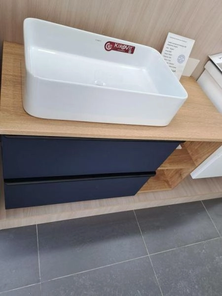 Тумба под раковину VENECIANA SANGRO 100 под наклад.умыв., с 2-мя ящ+ниши, индиго