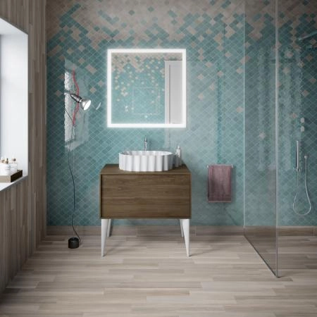 Раковина Kerama Marazzi CONCHIGLIA КОНКИЛЬЯ CC.wb.50\WHT накладная 50, белая глянцевая