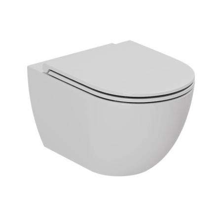 Azzurra Comoda Унитаз подвесной безободковый 51,5x36 см, c креплением, Easy Clean, 3L Water Saving, цвет: Cotton