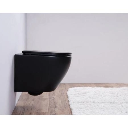 Унитаз Esbano AZALEA (Matt Black) подвесной безободковый микролифт