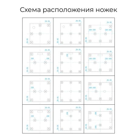 Душевой поддон квадратный RGW ST-G Графит 1000x1000 16152100-02 литьевой мрамор