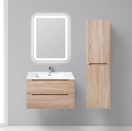 Тумба под раковину BelBagno ETNA-800-2C-SO-WO-P Rovere Bianco 80 см подвесная