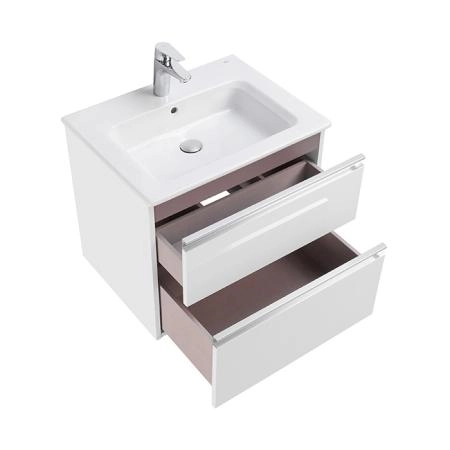 Roca The Gap Тумба подвесная 60x45x51см, с 2 ящиками, цвет: белый