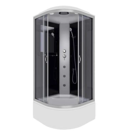 Душевая кабина Niagara Classic NG-2508-14G (900х900х2150) высокий поддон(45см) ГИДРОМАССАЖ стекло ТОНИРОВАННОЕ