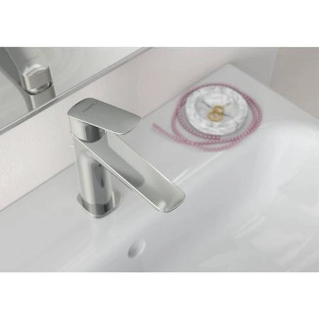 Смеситель Hansgrohe 71253000 Logis Fine для раковины 110 мм, гладкий хром