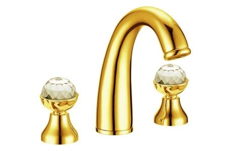 Смеситель для раковины на 3 отверстия Boheme IMPERIALE Presente_Комплект 337