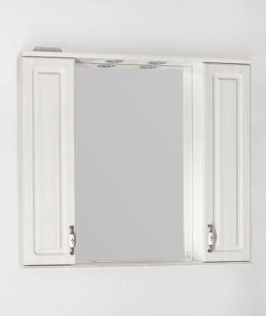 Зеркальный шкаф Style Line Олеандр-2 90/С, рельеф пастель