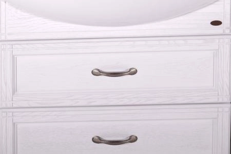 Тумба под раковину ASB-Woodline Берта 85 патина серебро