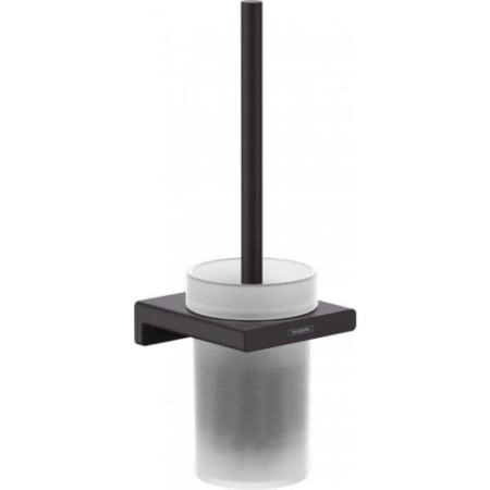 Туалетный ершик Hansgrohe 41752670 AddStoris настенный металл/матовое стекло черный матовый