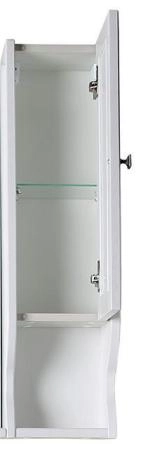 Шкаф ASB-Woodline Гранда 24 Белый (патина серебро)