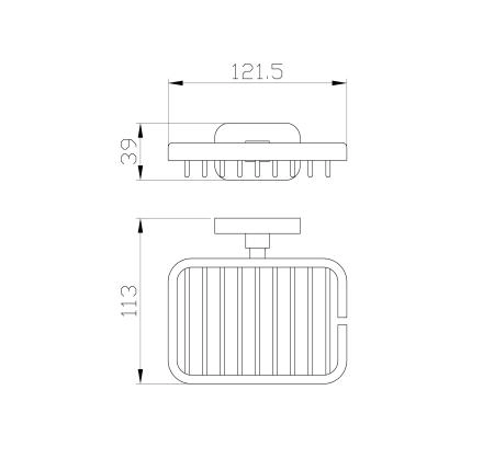 Мыльница с держателем WONZON & WOGHAND GRAFFITY, Брашированный никель (WW-9324-BN)