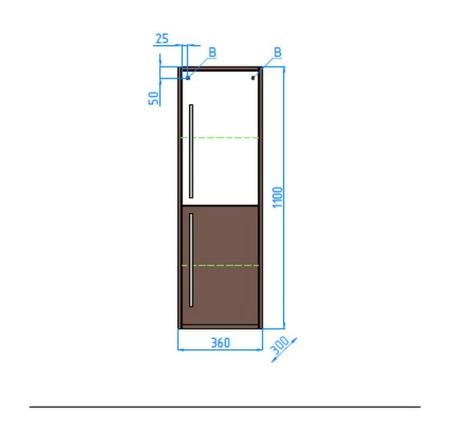 Пенал Style Line Elfante Экзотик 36 подвесной