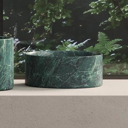 Dea Design Marble Контейнер настольный, из мрамора, цвет: SG Stone Green