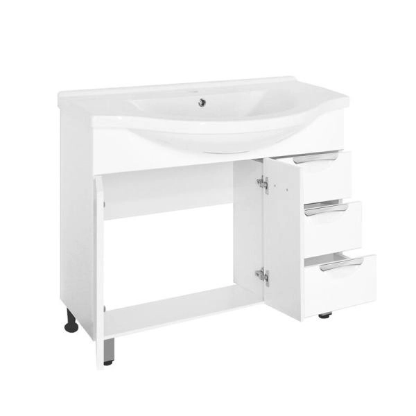 Тумба Style Line Жасмин 100 (3 ящ.) под умывальник Эльбрус 100