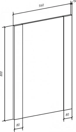 Зеркало Bellezza Лоренцо 60 белое