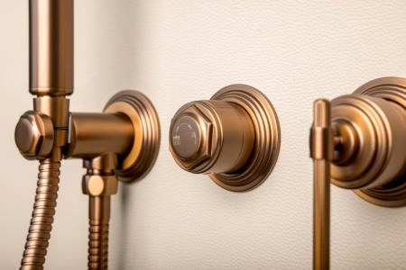 Смеситель встроенный + верхний+ ручной душ Boheme ETERNA BRUSHED BRONZE 174-BRB
