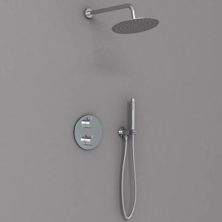 Душевой комплект Vincea VSFW-101TCH термостатический встраиваемый, двухрежимный, хром