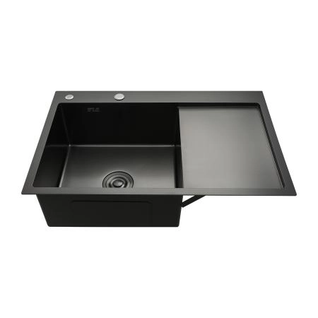 Кухонная мойка GAPPO GS7850-6L с коландером, графит