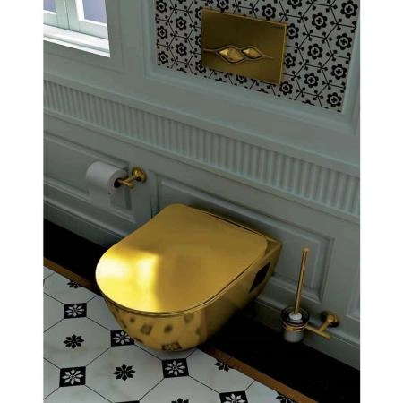 Унитаз CREAVIT Terra ЗОЛОТО подвесной TP325-11CB00E-AK00 (сиденье отдельно)