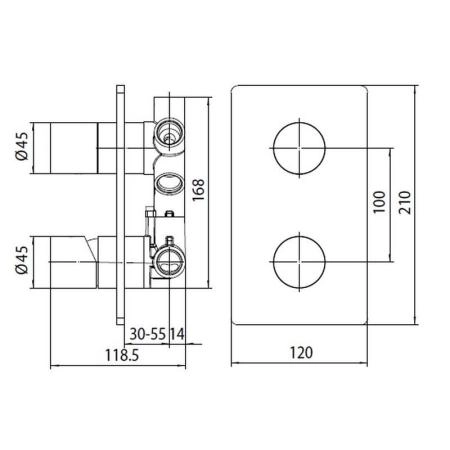 Смеситель для душа Bossini OKI Z00004.030, хром