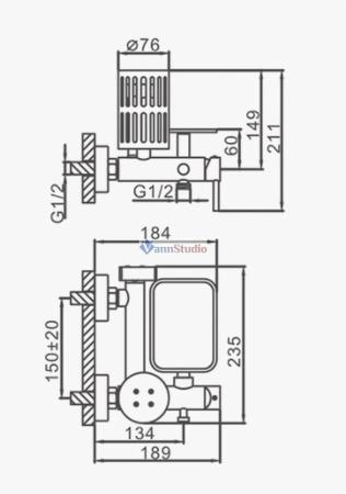 Гигиенический душ Frap F7513 хром